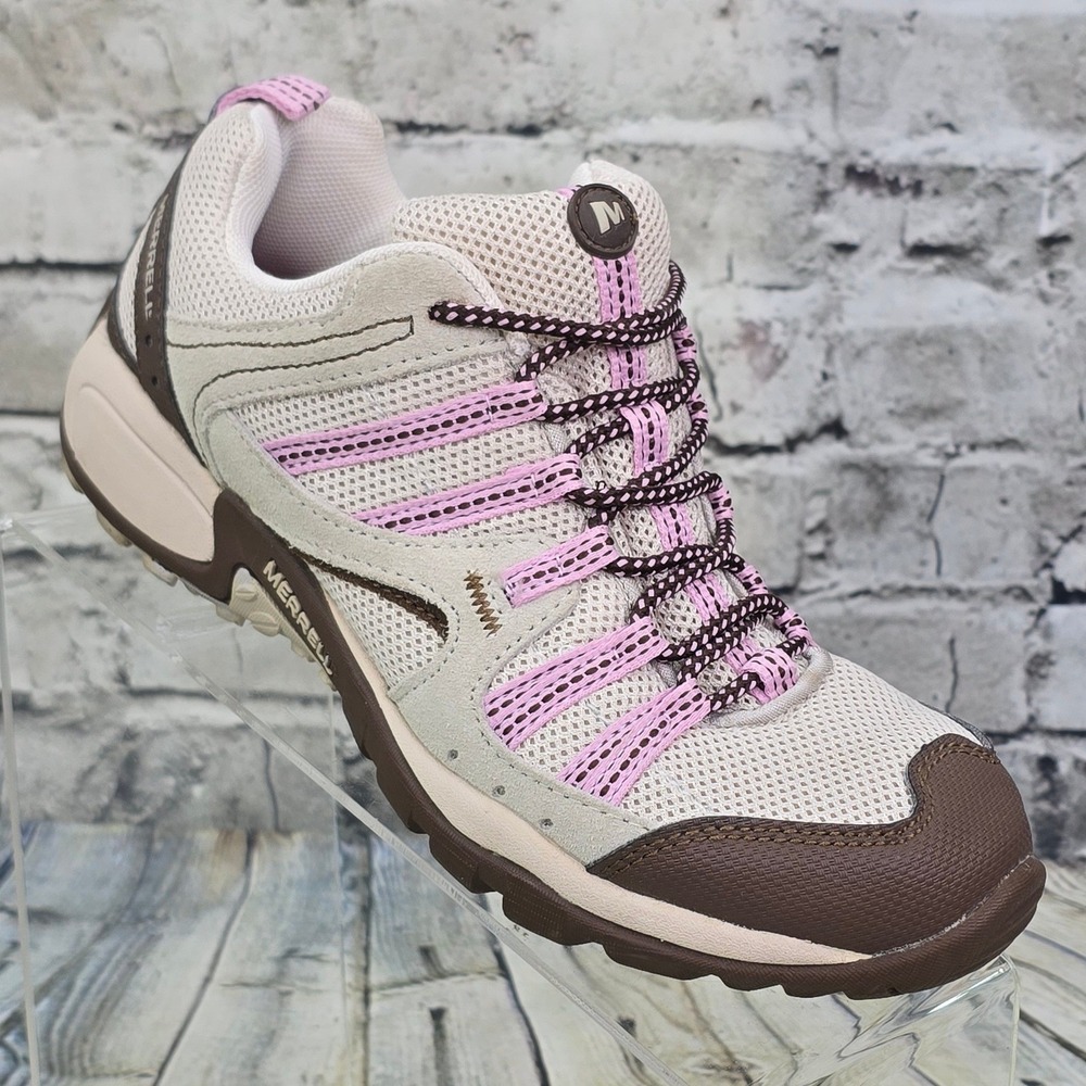 Merrell Tuskora Elephant Pink Hiking Shoes Womens 6.5 Trail Sneakers Low Top